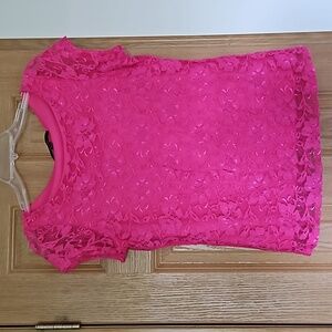 Pink lace blouse